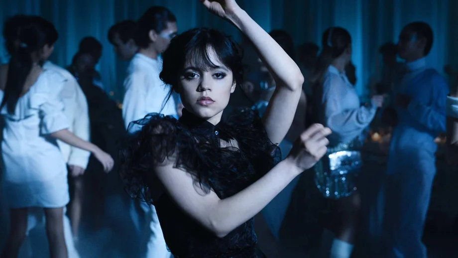 Jenna Ortega als Wednesday Addams in der Serie Netflix-Serie Wednesday.