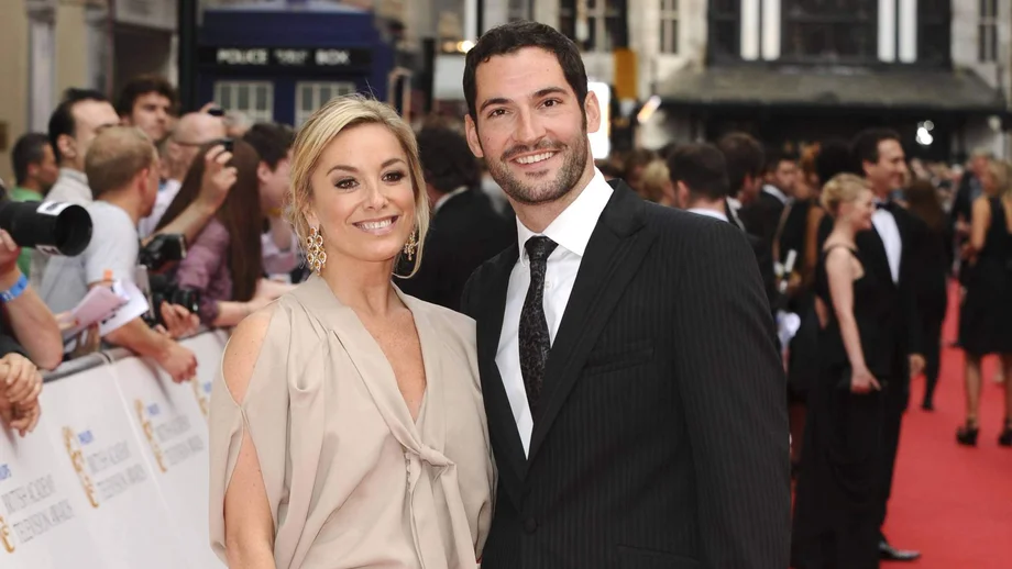 Tom Ellis mit seiner Ehefrau Tamzin Outhwaite bei der Verleihung der BAFTA TV Awards 2010 im Palladium Theatre, London