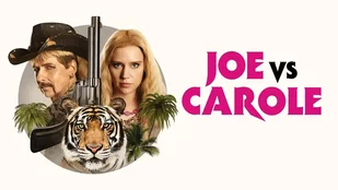 Der Hauptcast der Serie Joe vs Carole auf einem Serienposter (c) Peacock