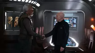 Michael Dorn und Patrick Stewart in Star Trek: Picard