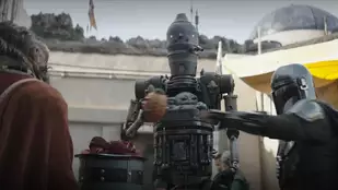 Szenenfoto aus der Folge „Die Spione“ der Serie „The Mandalorian“