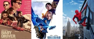Kinohighlights im Juli: Baby Driver, Spider-Man, Valerian