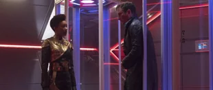 Michael Burnham und Captain Lorca in „Star Trek: Discovery“ (c) CBS All Access