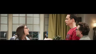 Amy (Mayim Bialik) schimpft mit Sheldon (Jim Parsons) und Leonard (Johnny Galecki). (c) CBS