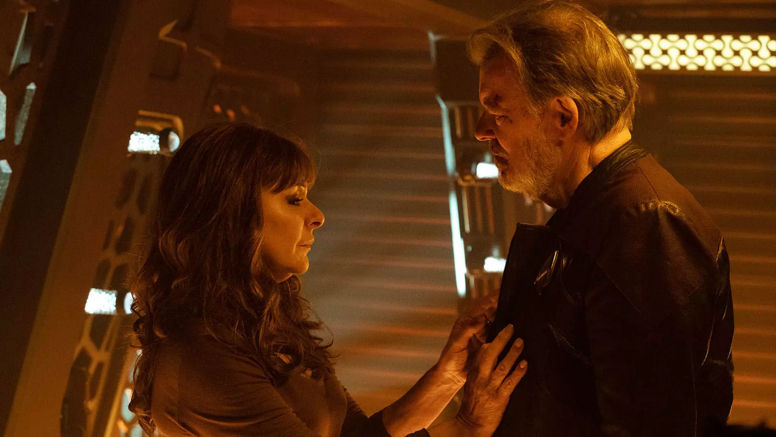 Marina Sirtis und Jonathan Frakes in „Star Trek: Picard“