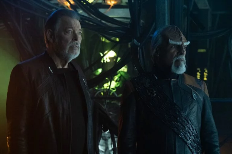 Jonathan Frakes und Michael Dorn in „Star Trek: Picard“