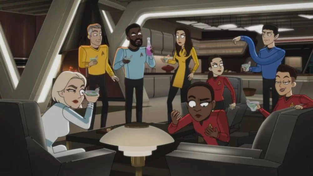 Szenenfoto aus der Episode „Those Old Scientists“ der US-Serie „Star Trek: Strange New Worlds“