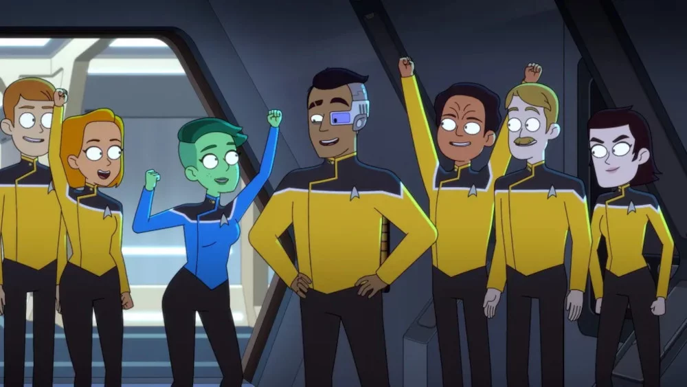 Szenenfoto aus der Folge „I Have No Bones Yet I Must Flee“ der US-Serie „Star Trek: Lower Decks“