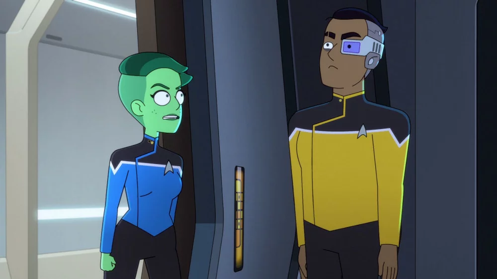 Szenenfoto aus der Folge „I Have No Bones Yet I Must Flee“ der US-Serie „Star Trek: Lower Decks“