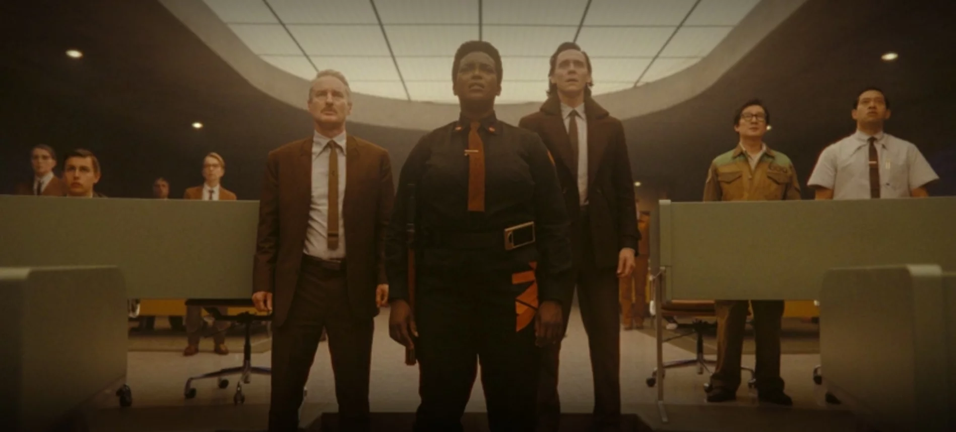 Die TVA-Crew in der „Loki“-Folge „Breaking Brad“