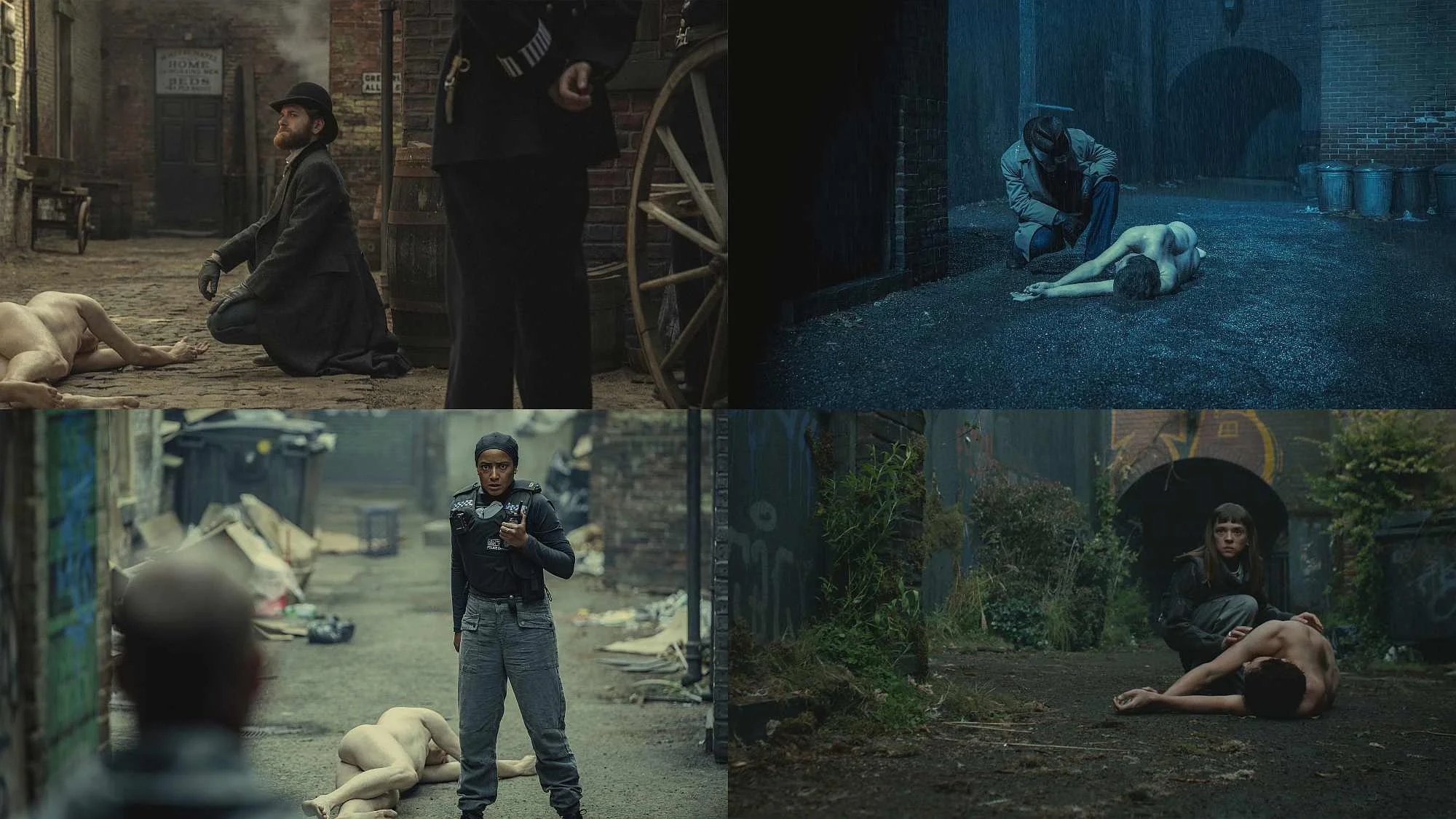 Der Splittscreen in „Bodies“