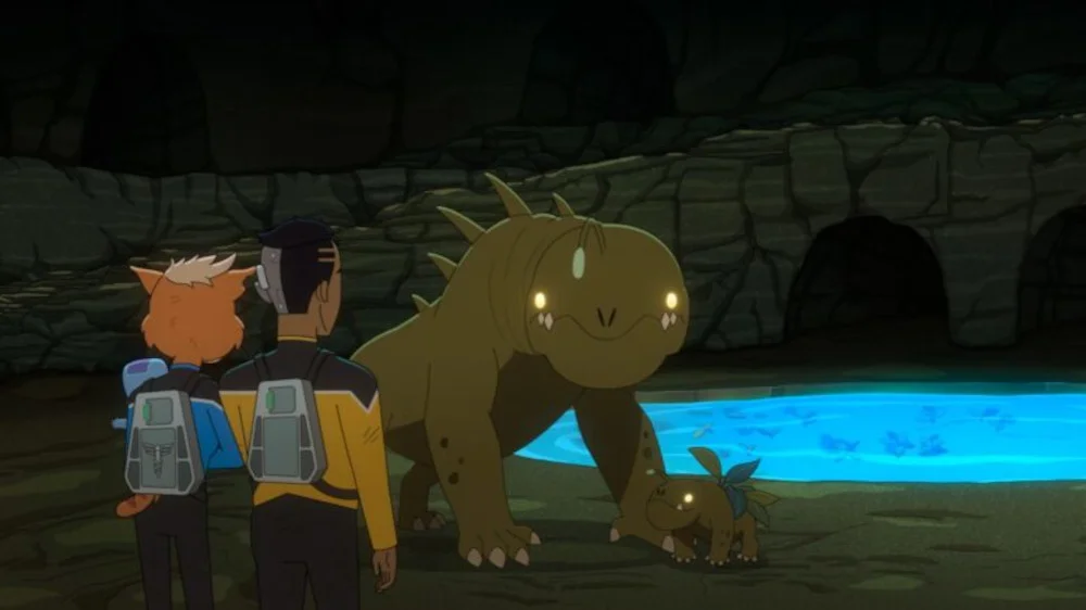 Grafflax rettet ihre Kinder in „Star Trek: Lower Decks“