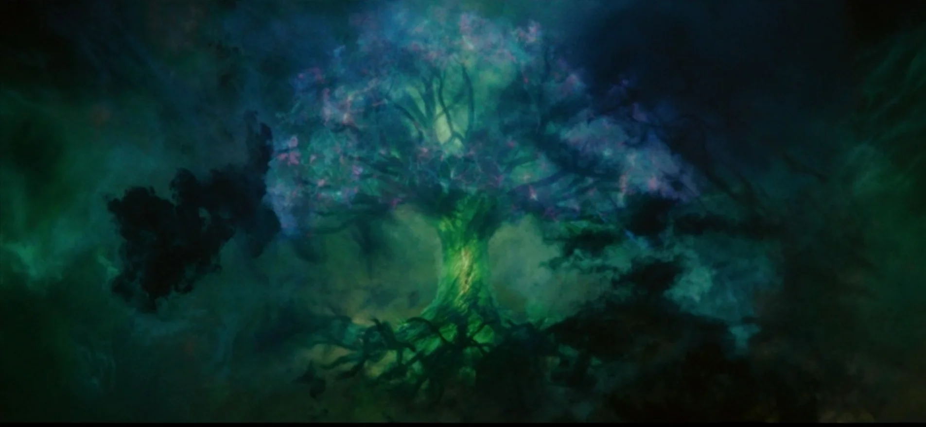 Der Weltenbaum auf einem Szenenfoto aus der „Loki“-Episode „Glorreiches Ansinnen“