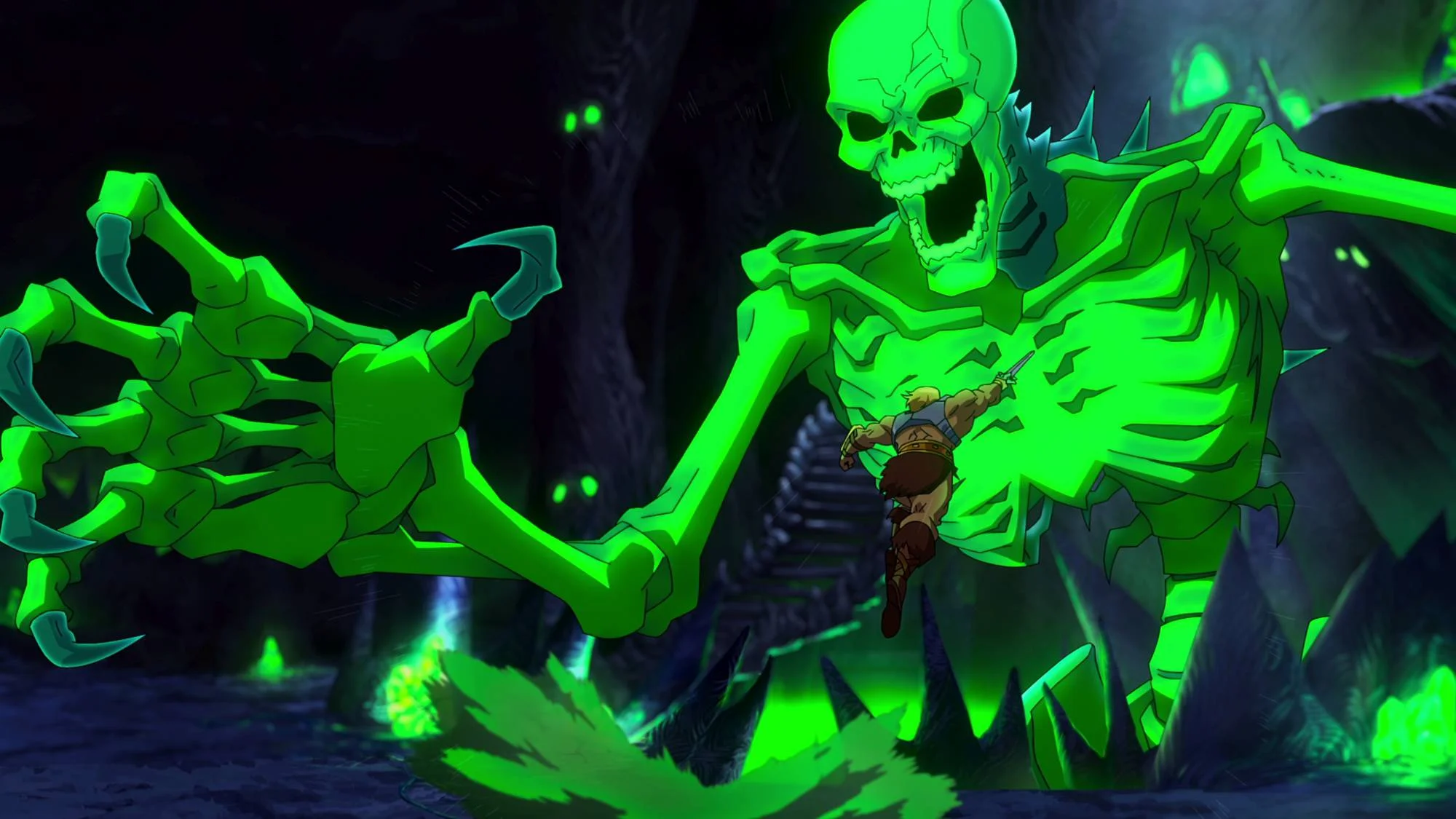 He-Man vs. Scareglow in der Serie „Masters of the Universe: Revolution“