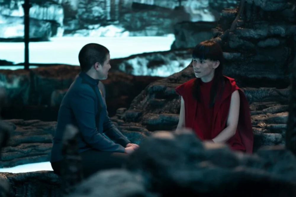 Blu del Barrio und Ian Alexander in der Serie „Star Trek: Discovery“