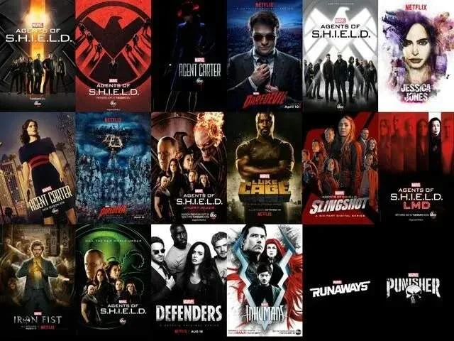 Einige der bisherigen TV-Serien von Marvel TV