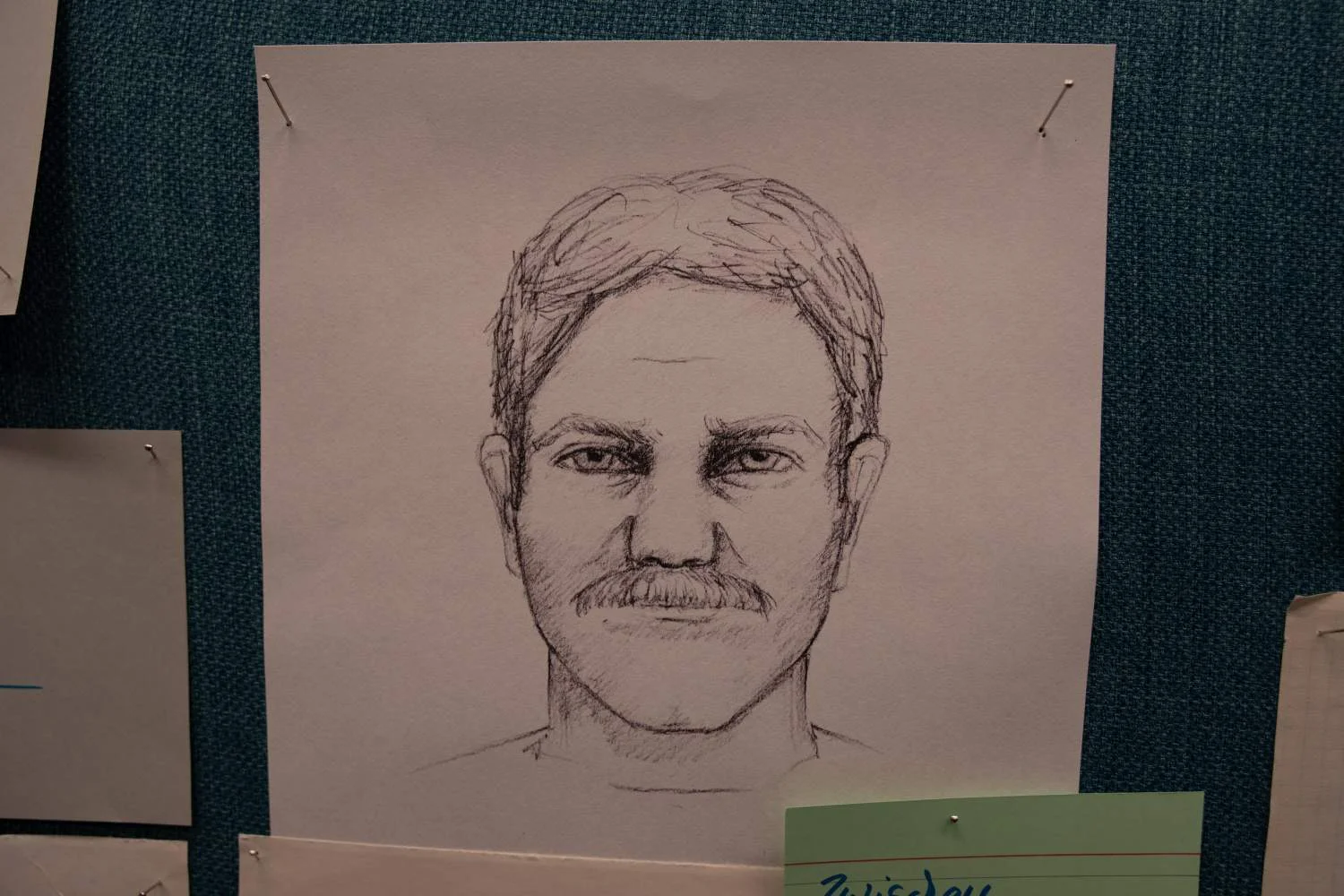 Ein Phantombild, mit dem nach dem Täter gesucht wird.