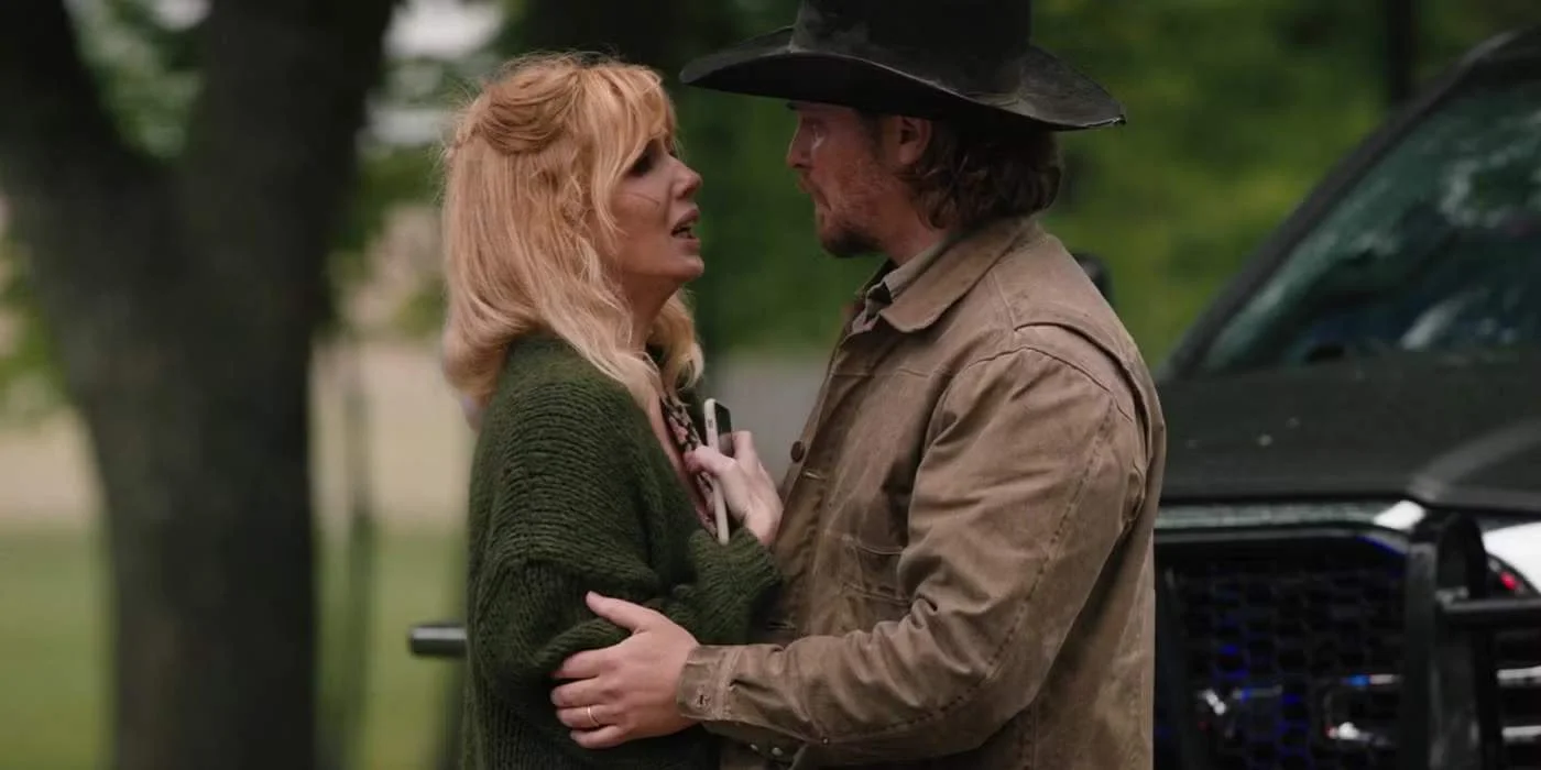 Kelly Reilly auf einem Szenenfoto aus der „Yellowstone“-Episode 5x09