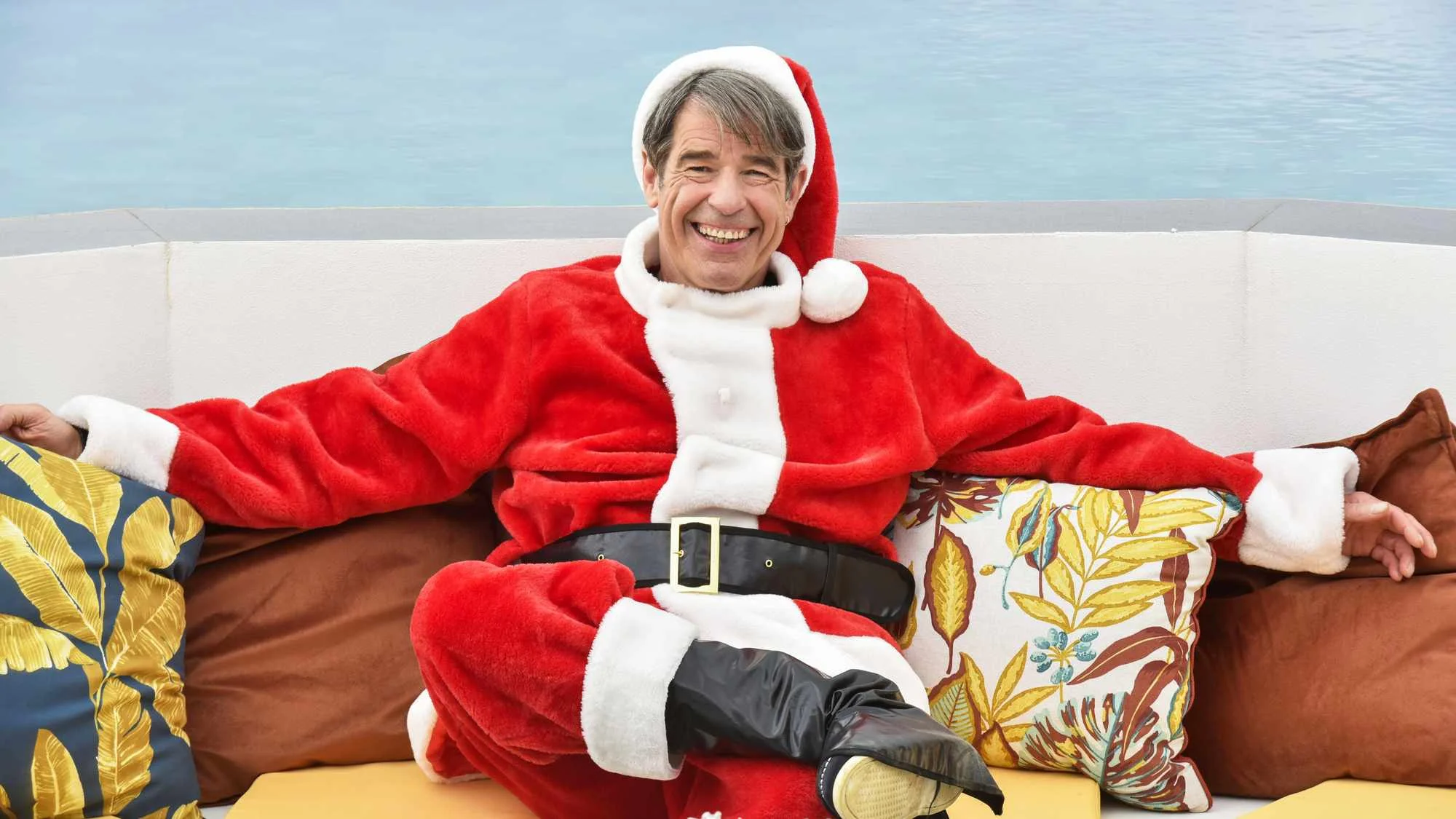 Steven Hartley and Santa Claus