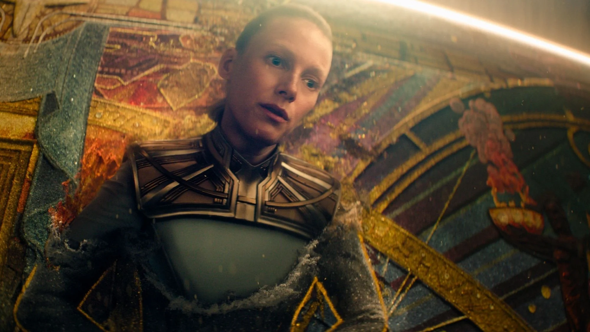 Laura Birn auf einem Szenenfoto aus der „Foundation“-Episode „Foundation%26#039,s End“