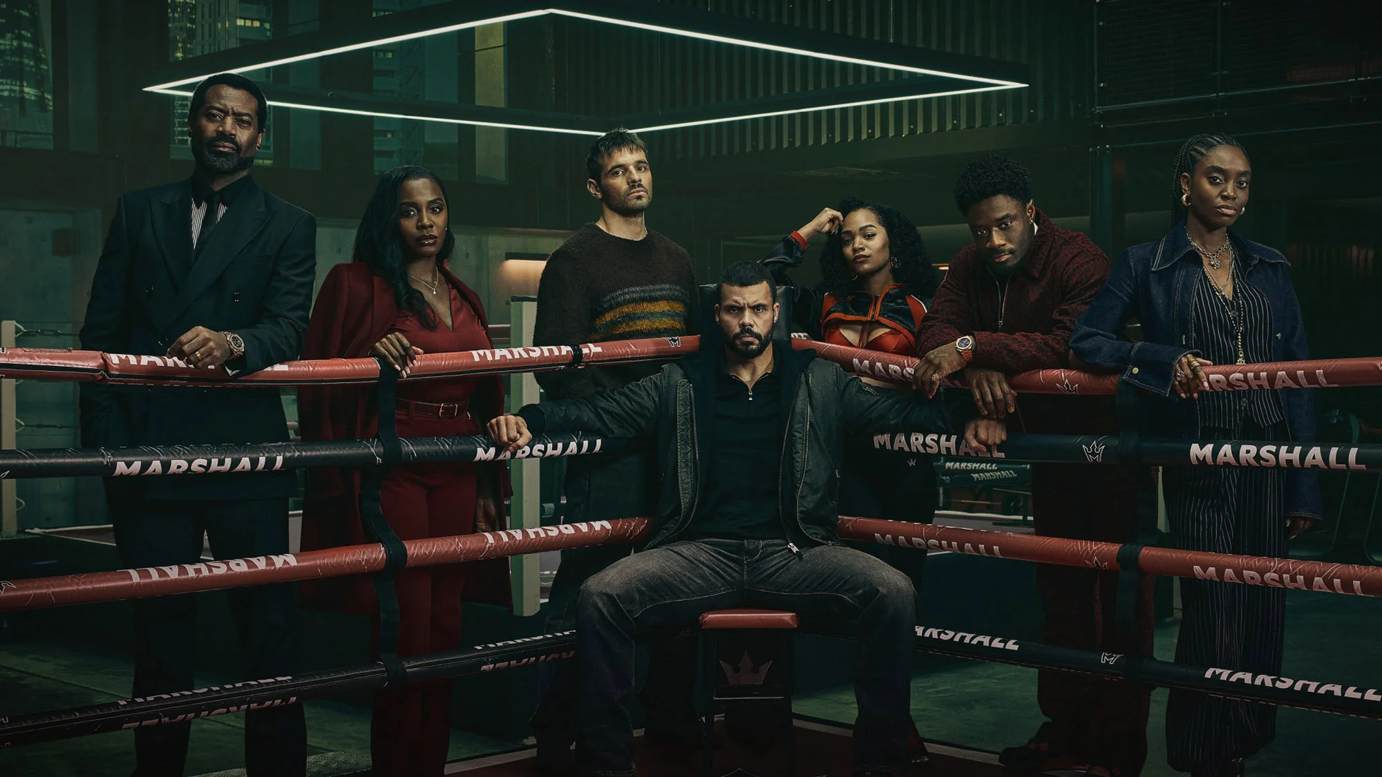 Der Cast der Serie „Fightland“