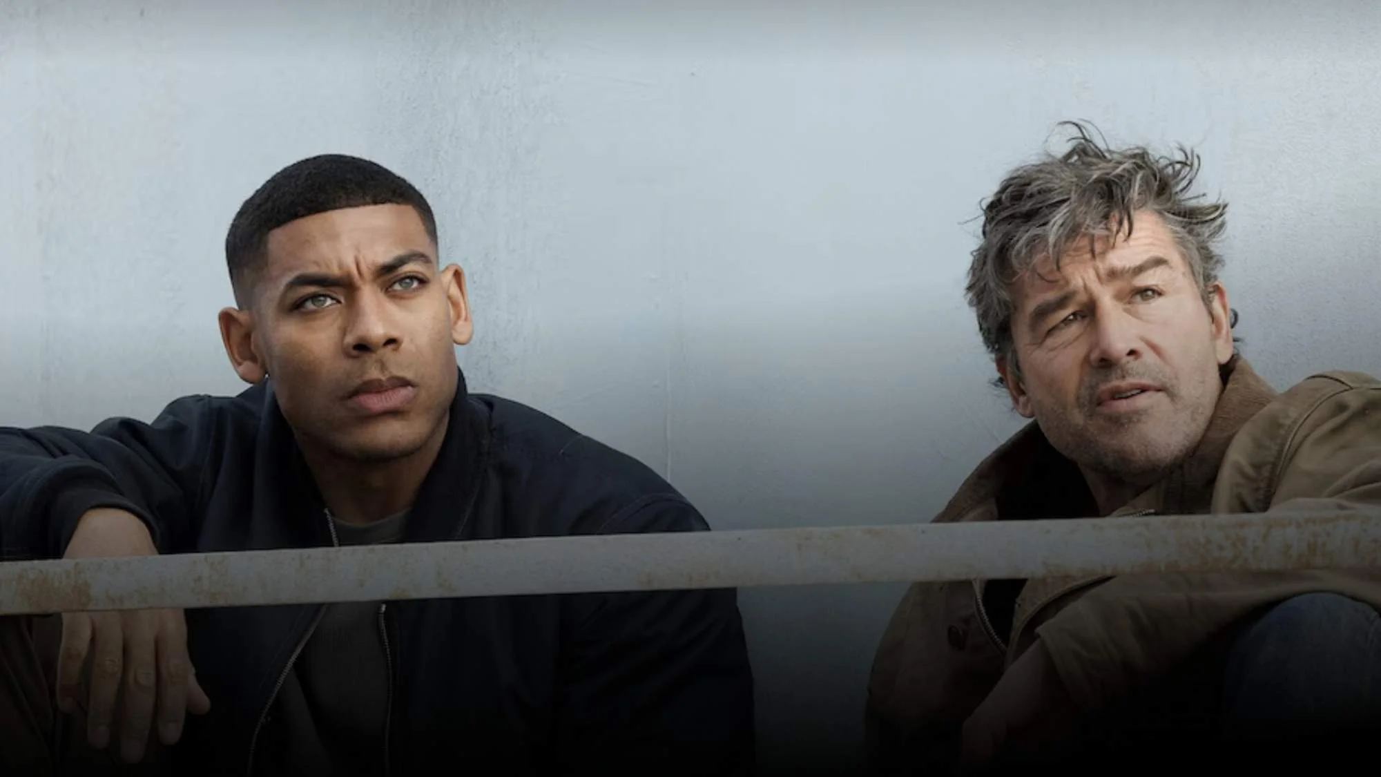 Das Duo aus der DC-Serie „Lanterns“: Aaron Pierre und Kyle Chandler