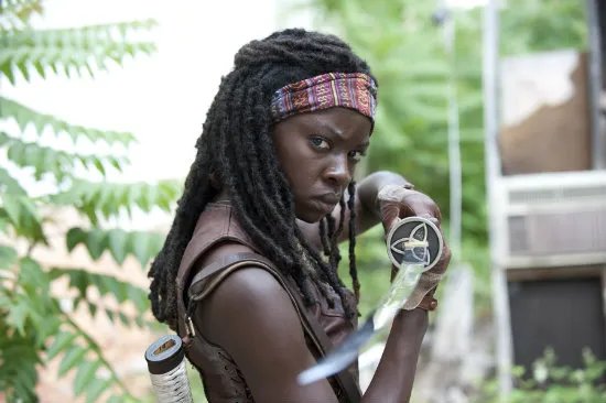 Danai Gurira in einem Szenenfoto der US-Serie %26bdquo;The Walking Dead%26ldquo; &copy; AMC