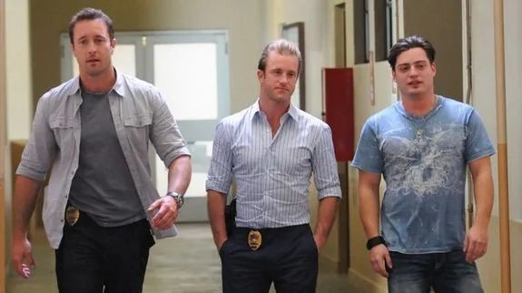 Alex O%26#039;Loughlin; Scott Caan und Andrew Lawrence &copy; CBS