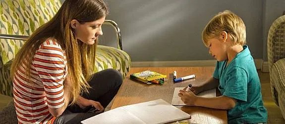 Deb (Jennifer Carpenter) und ihr kleiner Neffe Harrison (Jadon Wells) &copy; Showtime