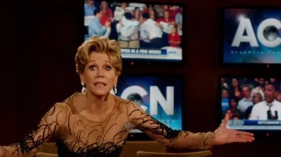 Peinlicher; weil vor Pathos triefender Auftritt am Ende: Jane Fonda als Konzernchefin Leona Lansing. © HBO