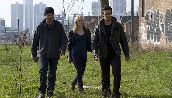 Da waren sie noch zu dritt: Michael (James Harvey Ward); Maya (Sprague Grayden) und Damon (James Ransone). &copy; AMC