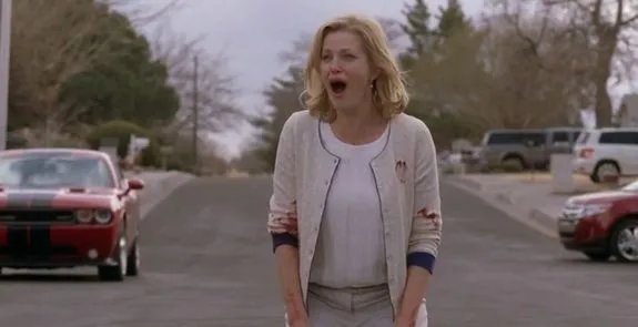 Skyler White (Anna Gunn) ist außer sich vor Verzweiflung. &copy; AMC