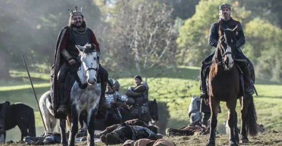 King Aelle (Ivan Kaye) und King Ecbert (Linus Roache) gehen als Sieger vom Schlachtfeld. &copy; History