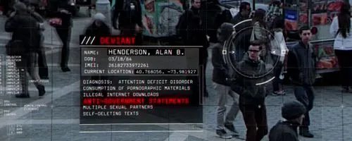 Wer regierungskritische Gedanken äußert (und illegale Internet-Downloads tätigt); ist sofort im Blick von Samaritan. &copy; CBS