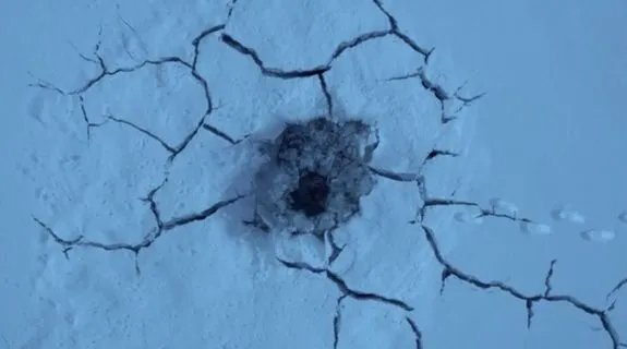 Here lies Lester Nygaard. &copy; FX