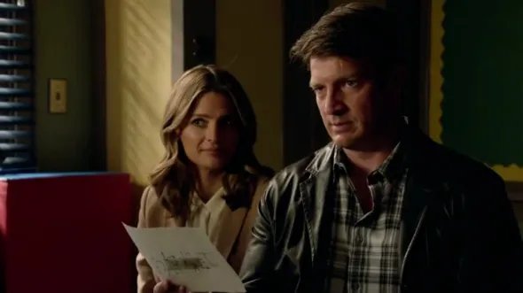 Castle (Nathan Fillion) und Beckett (Stana Katic) unter Grundschülern &copy; ABC
