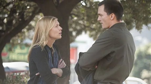 Der schwächste Teil der Episode: Carrie (Claire Danes) und ein eifersüchtiger Quinn (Rupert Friend) &copy; Showtime