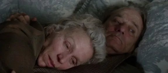 Frances McDormand als Olive Kitteridge und Bill Murray als Jack Kennison &copy; HBO