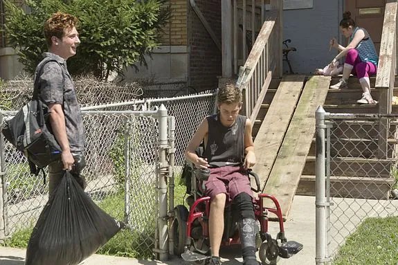 Lip (Jeremy Allen White); Carl (Ethan Cutkosky) und Debbie (Emma Kenney) - drei Gallaghers wiedervereint. © Showtime