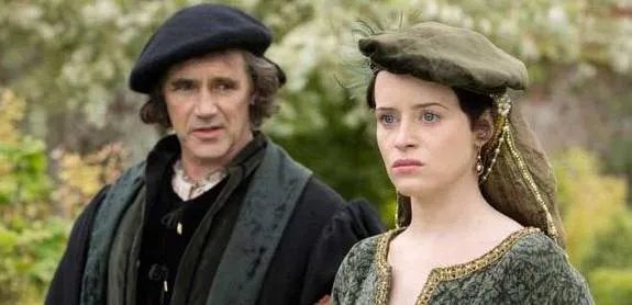Mark Rylance und Claire Foy als Thomas Cromwell und Anne Boleyn in %26bdquo;Wolf Hall%26ldquo; &copy; BBC Two