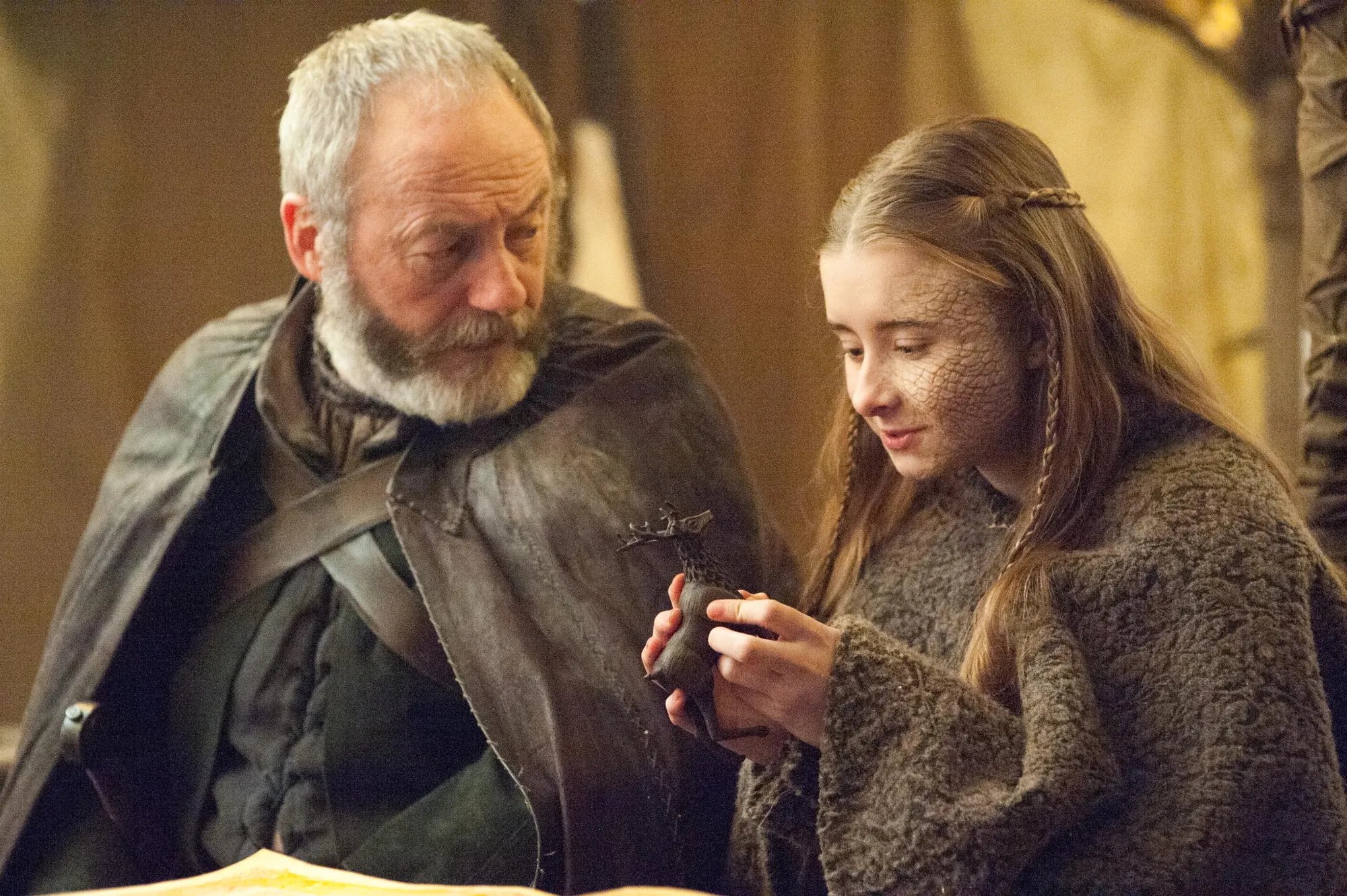 Liam Cunningham und Kerry Ingram als Davos und Shireen in %26bdquo;The Dance of Dragons%26ldquo; &copy; HBO