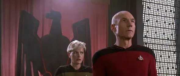 Szenenfoto aus der Pilotepisode von %26bdquo;Star Trek: The Next Generation%26ldquo;. &copy; Paramount Pictures