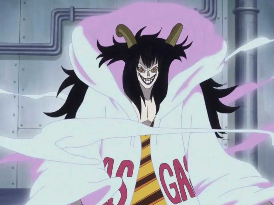 Caeser Crown auf Punk Hazard in %26bdquo;One Piece%26ldquo; &copy; Funimation