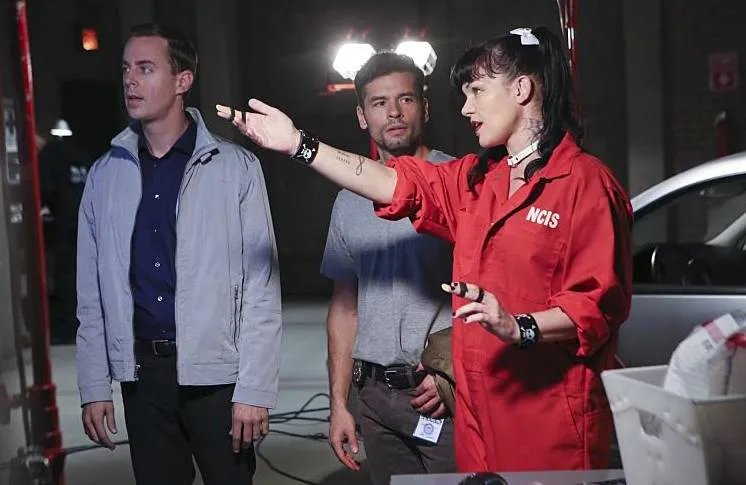 Sean Murray; Gastdarsteller John Gabriel und Pauley Perrette in %26bdquo;Personal Day%26ldquo;. &copy; CBS