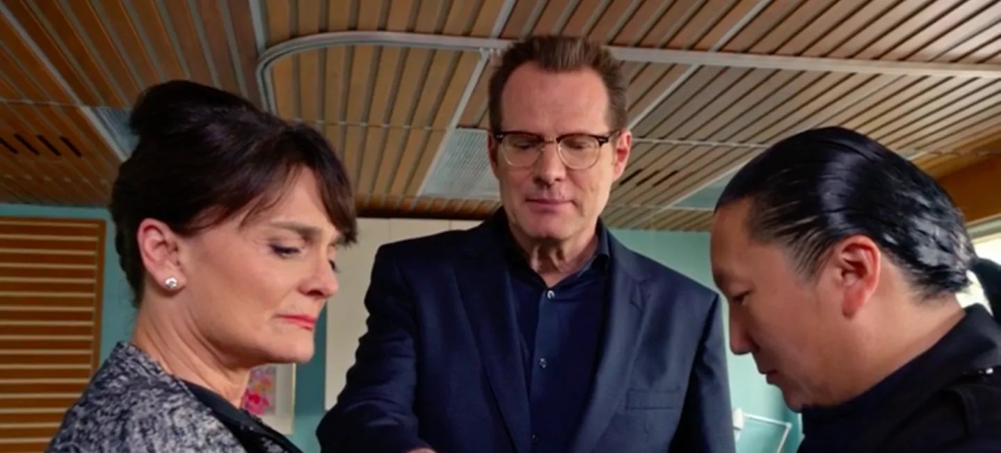 Angela (Cristine Rose); Noah (Jack Coleman) und Hiro (Masi Oka) nehmen die Zukunft in ihre Hand. © NBC