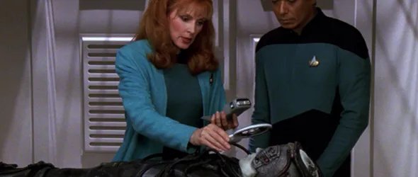 Offizielles Szenenbild aus der %26bdquo;Star Trek: The Next Generation%26ldquo;-Episode %26bdquo;I