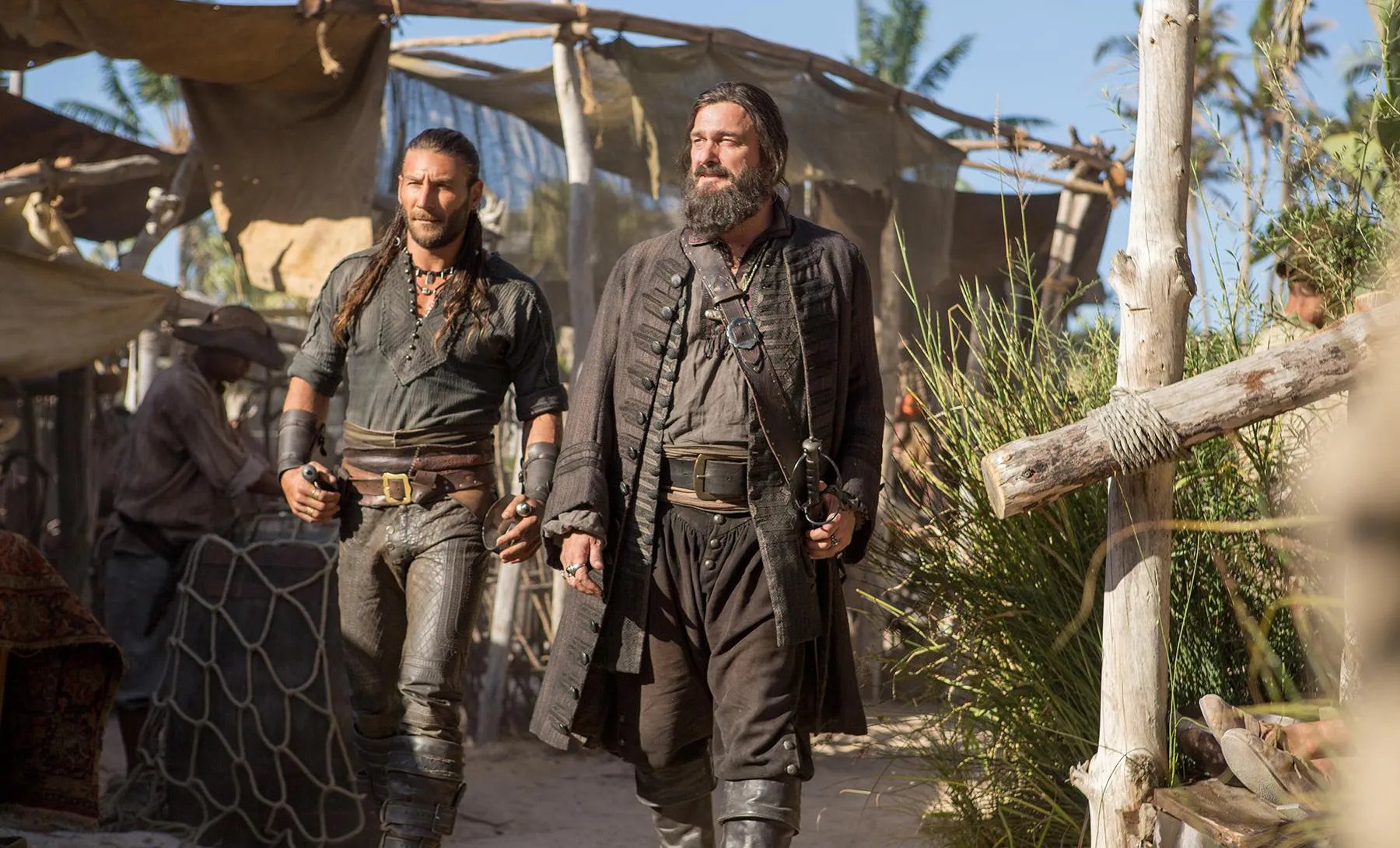 Ray Stevenson (r.) in %26bdquo;Black Sails%26ldquo;. &copy; Starz