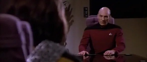 Offizielles Szenenbild aus der %26bdquo;Star Trek: The Next Generation%26ldquo;-Episode %26bdquo;The Drumhead%26ldquo;. &copy; Paramount