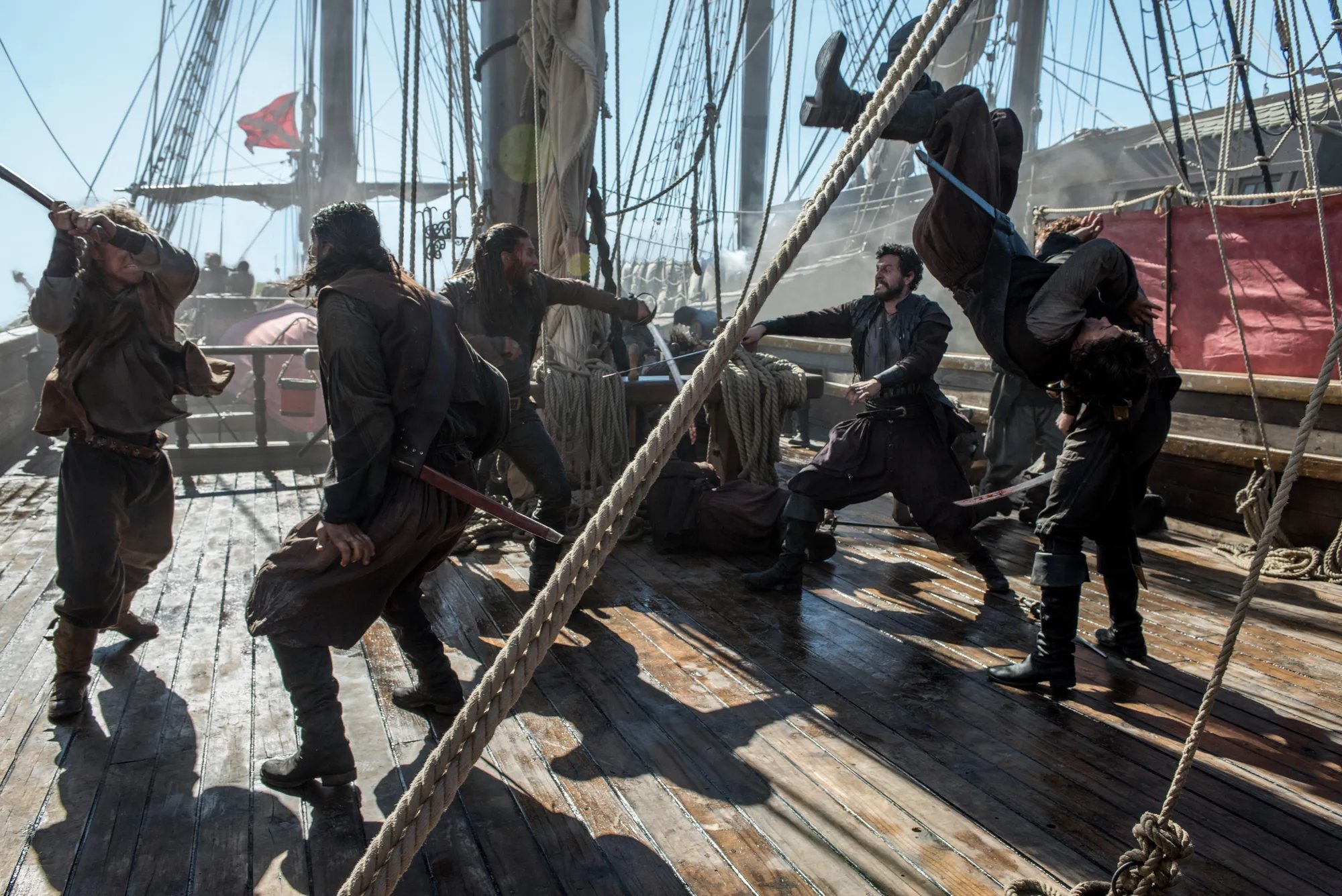 Piratenschlacht in %26bdquo;Black Sails%26ldquo; &copy; Starz