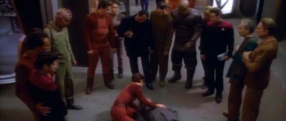 Offizielles Szenenbild aus der %26bdquo;Star Trek: Deep Space Nine%26ldquo;-Episode %26bdquo;Duet%26ldquo;. &copy; Paramount